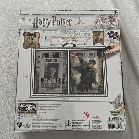 Harry Potter Scratch Off Puzzle - Shrinkwrap - Picture 2 of 3